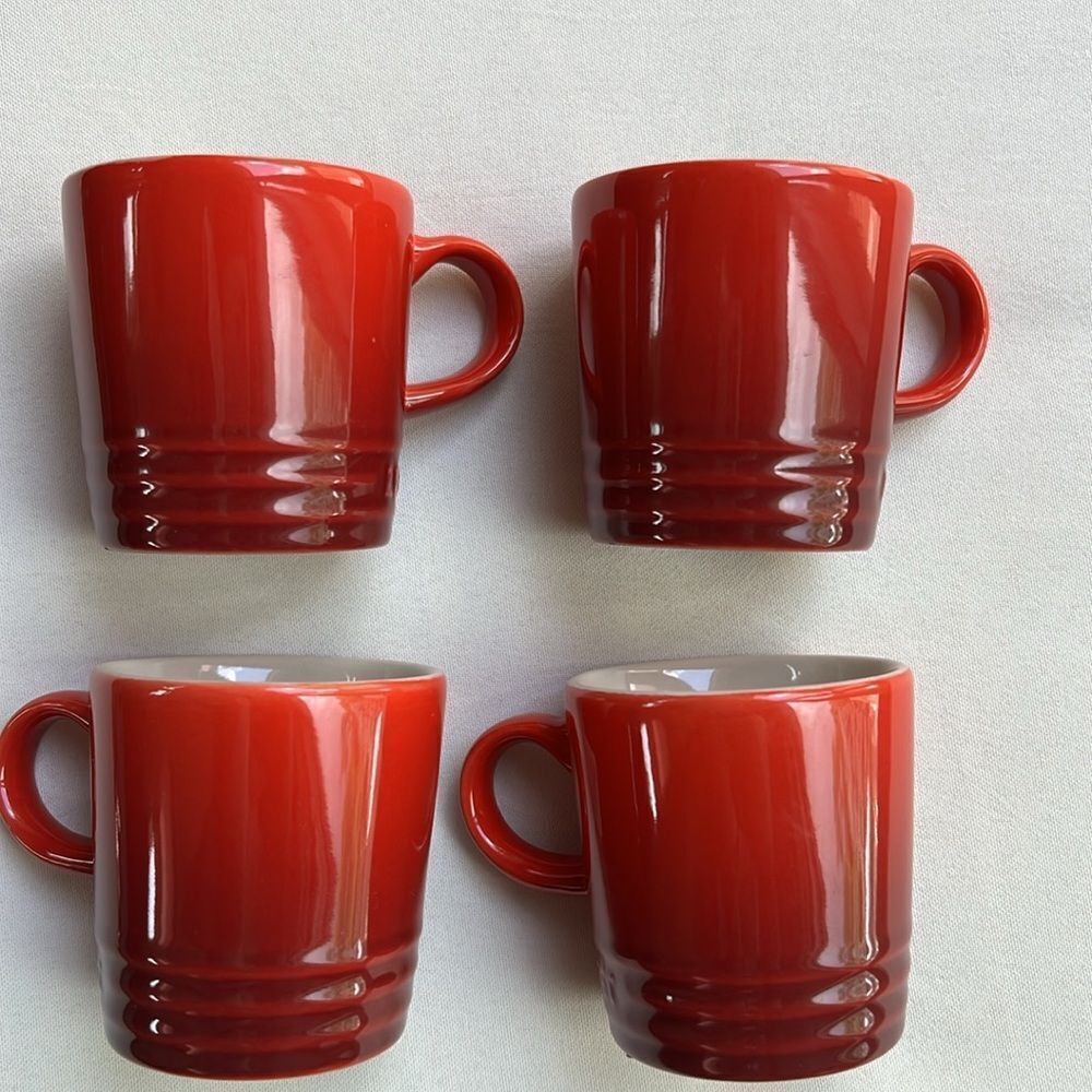 Le Creuset Cerise Espresso Mug Set of 4